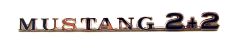 Emblem "MUSTANG 2+2" 65-66