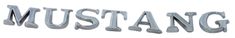 Bokstavsats Emblem MUSTANG 65-72 krom bagagelucka och skärm