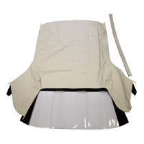 Cabtop 64-66 med plastruta vit