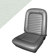 Klädsel Mustang 65 CV Pony vit TMI
