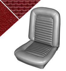 Klädsel Mustang 66 STD mörkröd (fram)