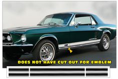 Stripesats 67 GT Svart