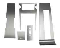 Panelsats mittkonsol aluminium A/T 1967