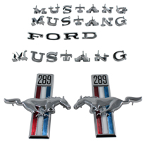 Emblemsats Mustang 67 289 Scott Drake