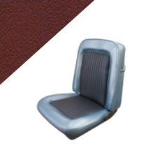 Klädsel Mustang 68 FB SHELBY/DLX mörkröd Comfort Weave