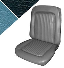 Klädsel Mustang 68 STD blå (fram)