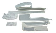 Stripesats Kaross 71-72 mach 1, silver komplett