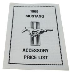 Prislista tillbehör Mustang 1969