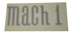 Dekal baklucka Mach1 silver text 71-72