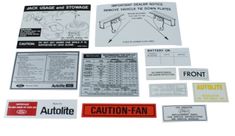 Dekalsats Mustang 1970 12 delar