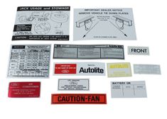 Dekalsats Mustang 1971 12 delar