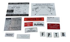 Dekalsats Mustang 1972 12 delar