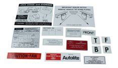 Dekalsats Mustang 1973 12 delar