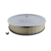 Luftrenare V8 krom, Edelbrock 14"
