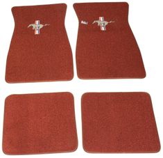 Matta Tillbehör Mustang 64-73 Emberglow Textil Logo