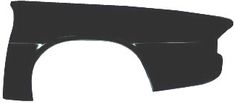 Bakskärm ytterplåt Camaro 74-81 Vä