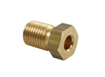 Nippel Bromsrör hane S mässing 3/8" -24