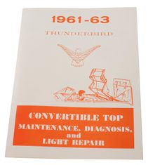 Manual Convertible Top Thunderbird 61-63