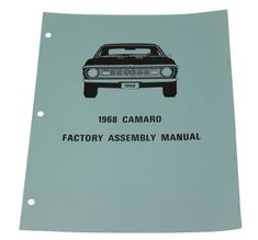 Assembly Manual Camaro 68