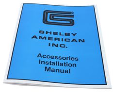 Manual Shelby 1965-66 Installation Tillbehör