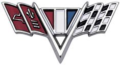 Emblem flagga framskärm Camaro 67/Impala 64-67