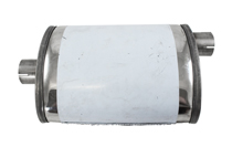 Ljuddämpare Oval 2" Mustang GT Typ Rostfri