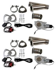 Cut Outs 2,5" Electric Dual Exhaust