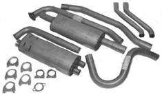 Avgassystem 1800 61-65 rostfritt 2"