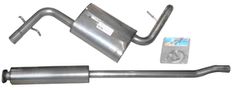 Avgassystem S60 I 2,4 140-170 Hk rostfritt