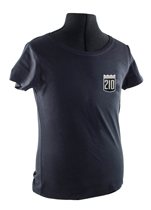 T-shirt dam svart 210 emblem