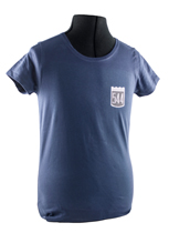 T-Shirt dam blå 544 emblem