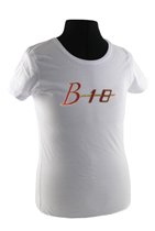 T-Shirt dam vit B18 emblem