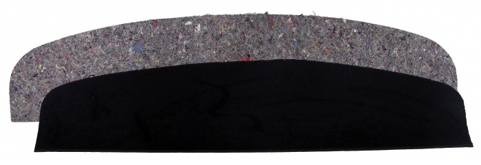 Matta hatthylla 140/164 svart textil