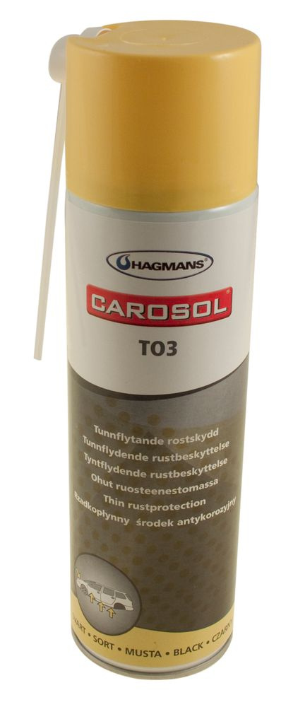 Rostskyddsspray tunnflytande svart TO3 500ml