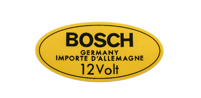 Dekal Tändspole Bosch 12v B18 gul -1966