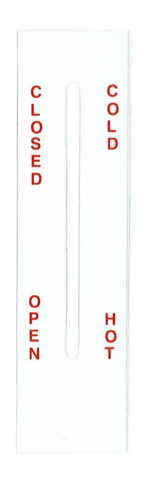 Dekal Värmereglage Amazon engelsk text