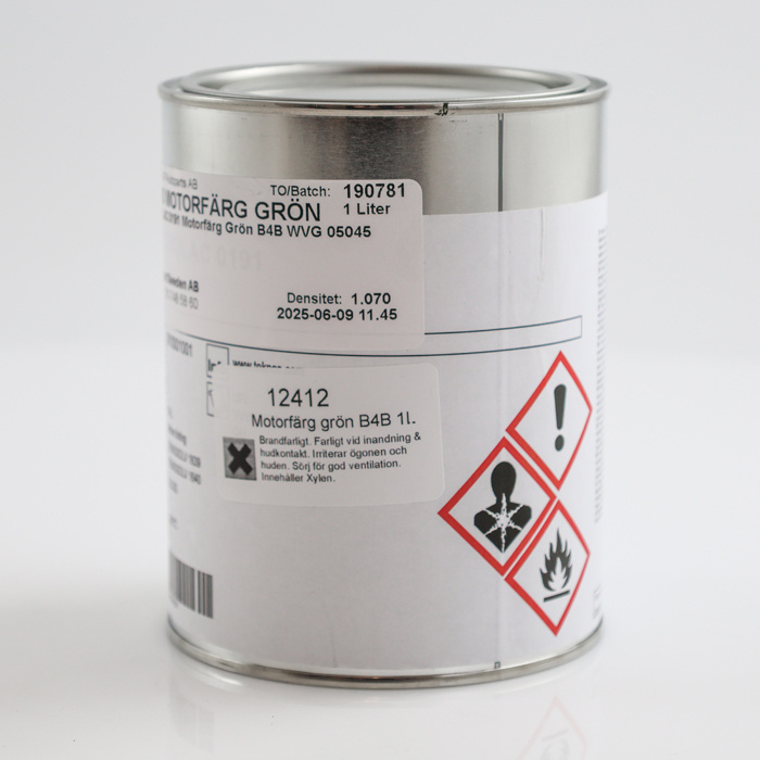Motorfärg grön B4B 1 liter