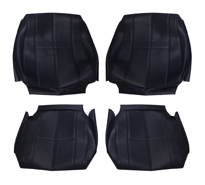 Klädsel framstolar helvinyl 240 blå 86- lång rygg