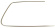 Prydnadslist baklucka 245 86-90 blank Vä Prydnadslist baklucka 245 86-90 blank Vä