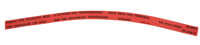 Dekal reservdäck 242GT/262