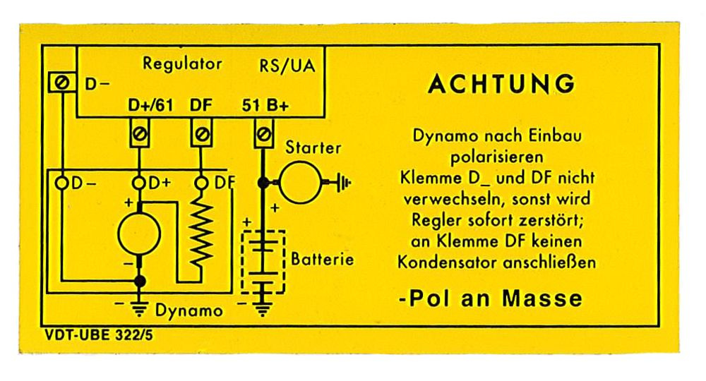 Dekal laddningsrelä 6V