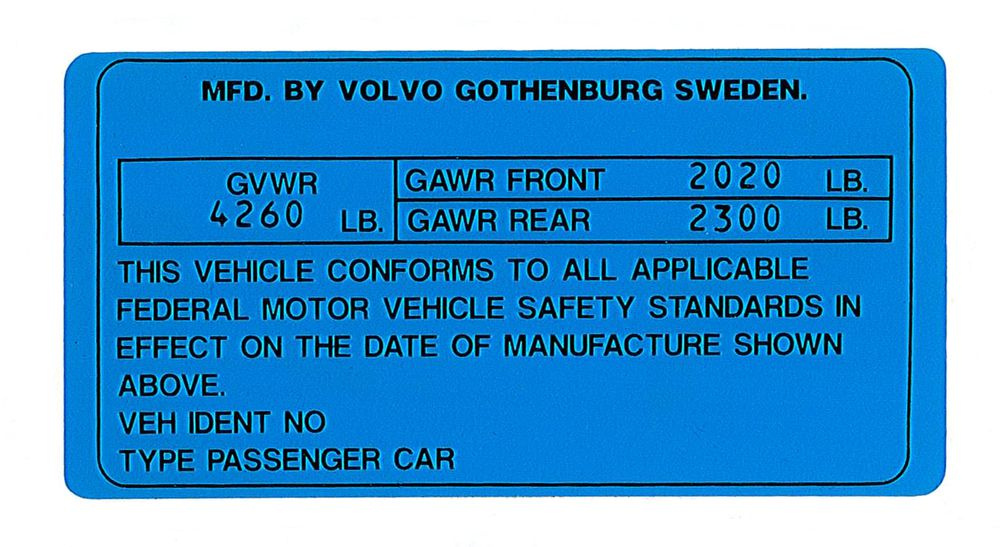 Dekal kaross 164 1975