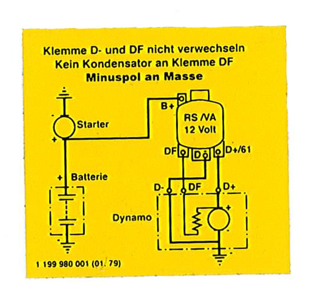 Dekal laddningsrelä 12V