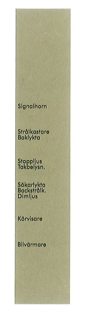 Dekal Säkringshållare papper