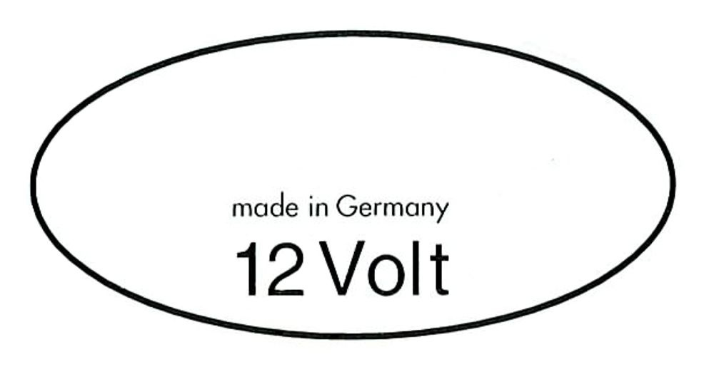 Dekal Tändspole 12V vit 67-68
