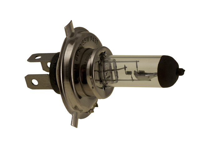 Glödlampa Strålkastare H4 6V 60/55w P43T bas