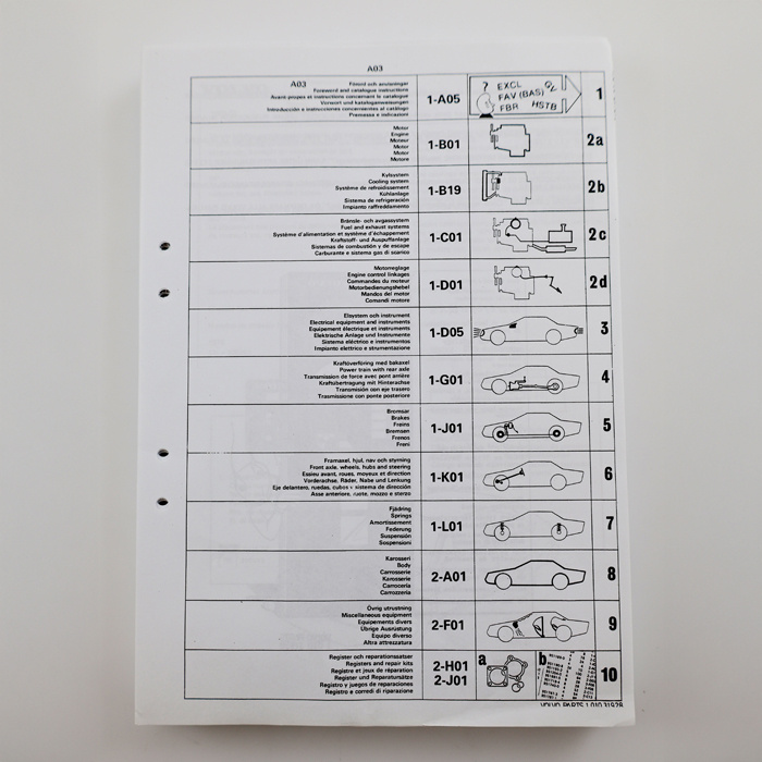 Reservdelskatalog 343-1979