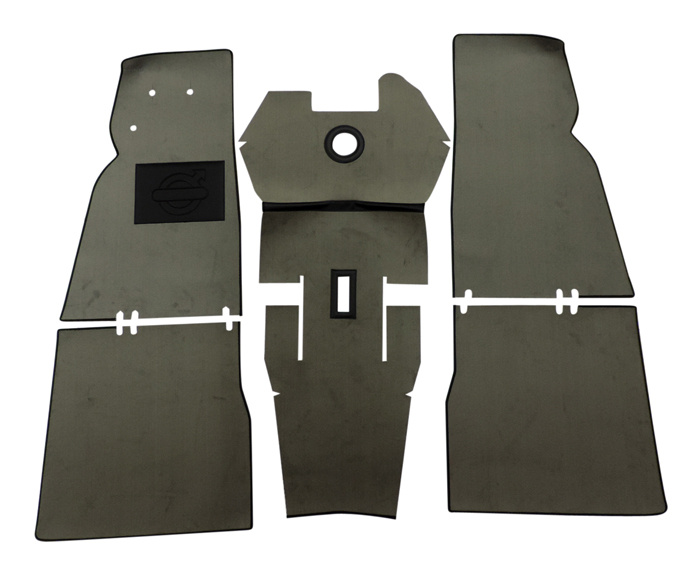 Mattsats Duett 210 grå textil