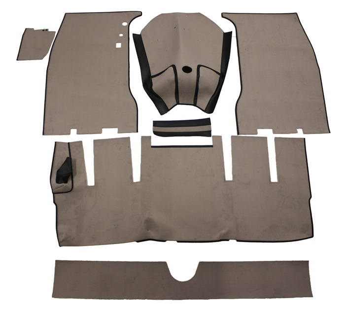 Mattsats P1800 61-62 gråbeige textil