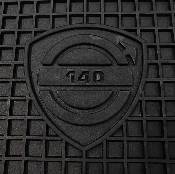 Mattsats Tillbehör 140 1967-71 svart gummi